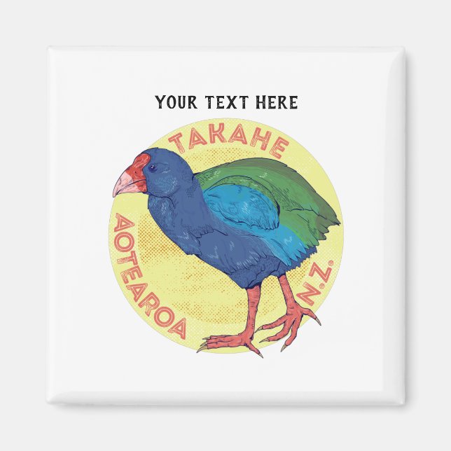 Aimant Takahe Aotearoa Nouvelle-Zélande (Devant)