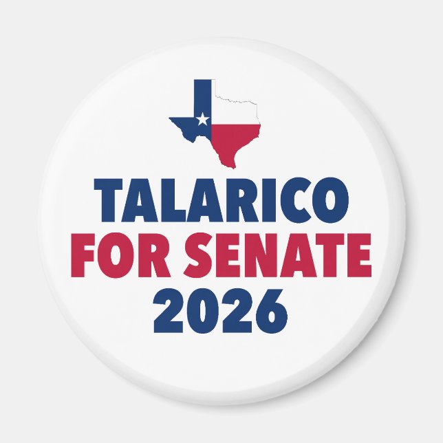 Aimant Talarico pour le Sénat Élection 2026 Texas (Devant)