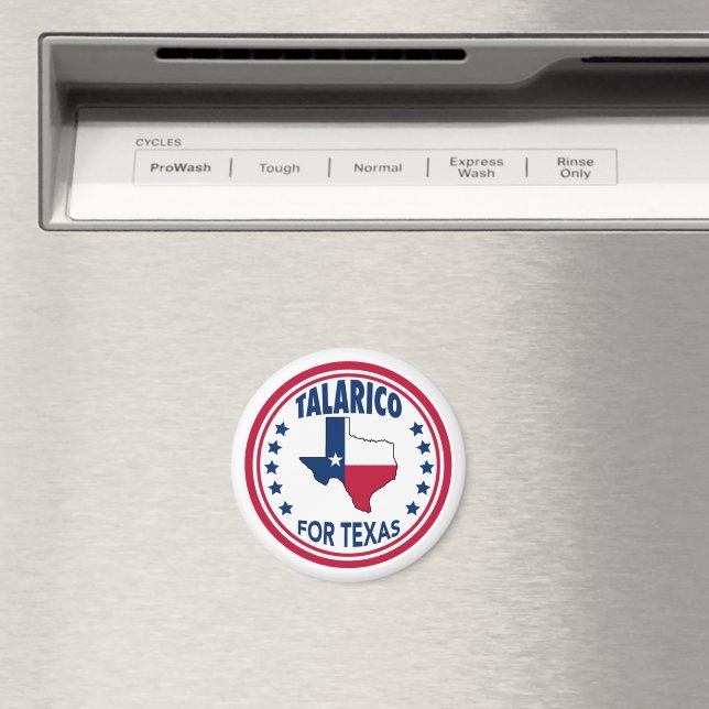 Aimant Talarico pour l'élection du Texas Blue (In Situ (Lave-vaisselle))