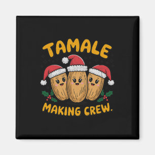 Aimant Tamale Making Crew Christmas Party Famille mexicai