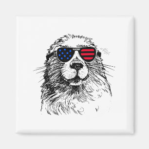 Aimant Tamarin 4 juillet Amérique Drapeau Usa pour femmes