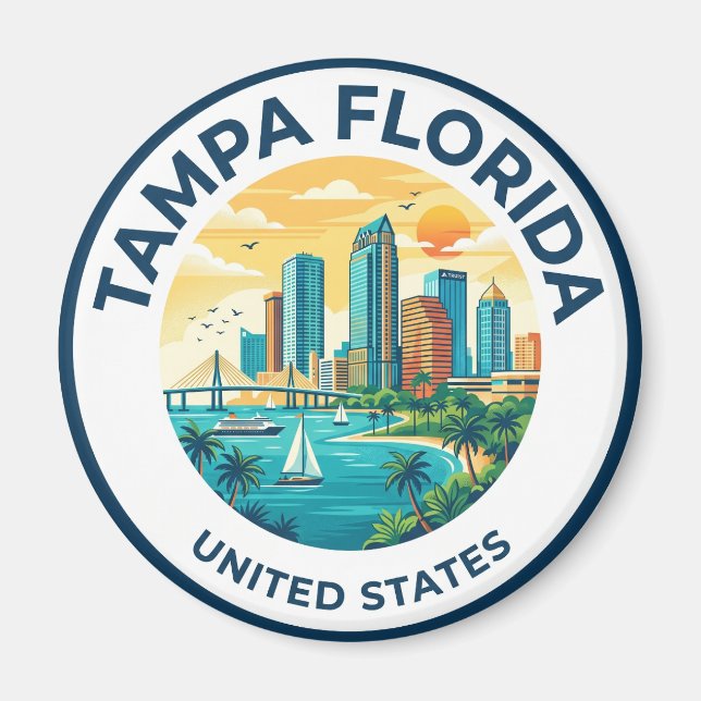 Aimant Tampa Floride (Devant)