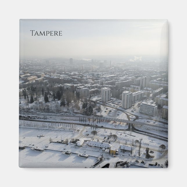 Aimant Tampere en hiver (Devant)