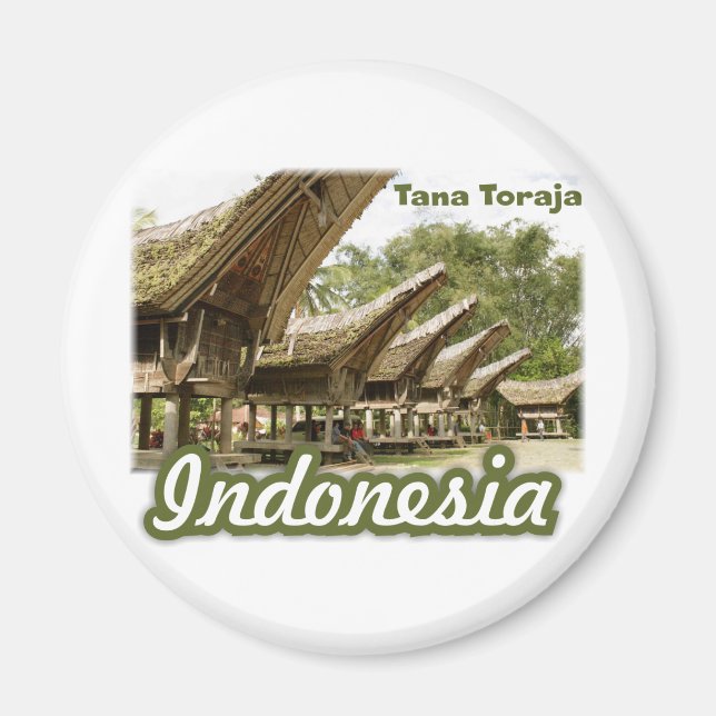Aimant Tana Toraja Indonésie Souvenir (Devant)