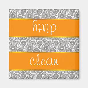 Aimant Tangerine Black Paisley