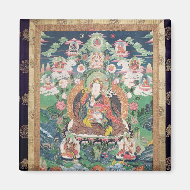 Aimant Tanka de Padmasambhava, c.749 AD (Devant)