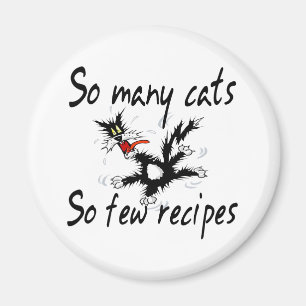 Aimant Tant de chats tellement peu de recettes