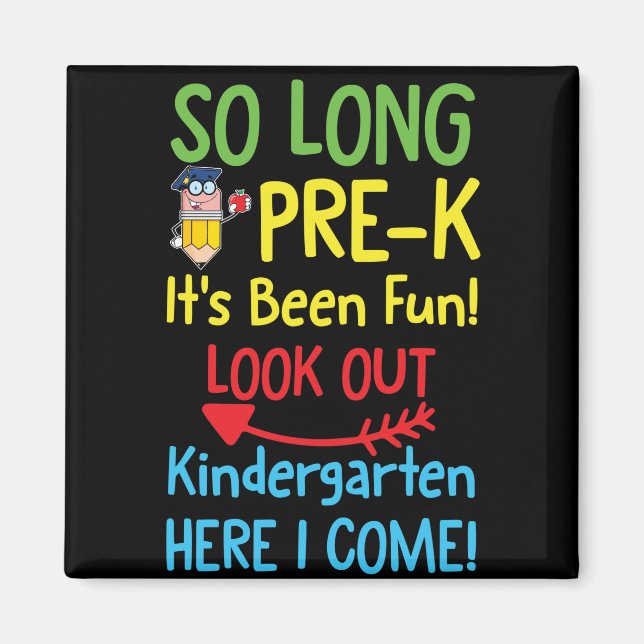 Aimant Tant de temps PRE K ça a été un diplôme (Devant)