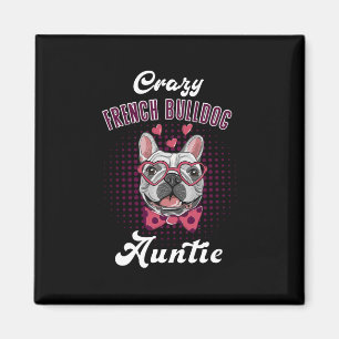 Aimant Tante Bouledogue Français Fête des Mères Tante Bou