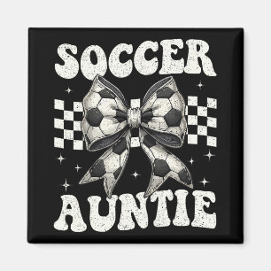 Aimant Tante de football Mignon Coquette Nœud Tante de fo