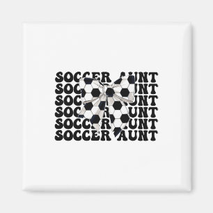 Aimant Tante de football Tante de football Tante Coquette