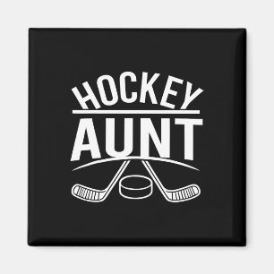 Aimant Tante de hockey Famille de hockey Drôle
