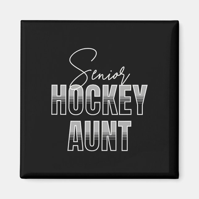 Aimant Tante de hockey senior mignonne  (Devant)