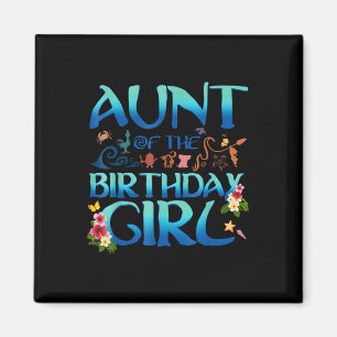 Aimant Tante de la fille d'anniversaire correspondant à l