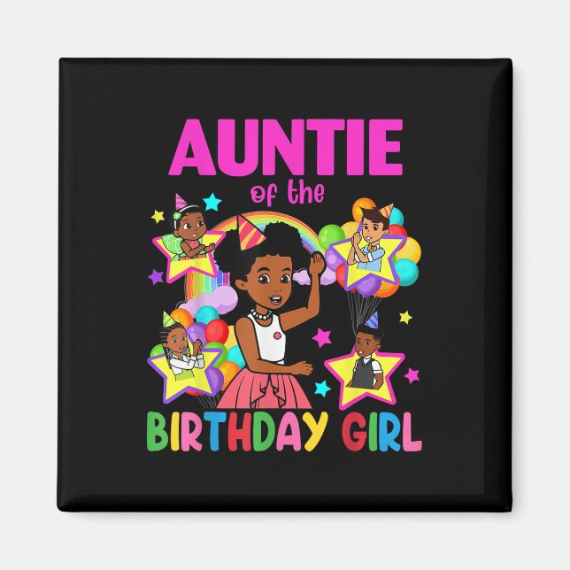 Aimant Tante de la fille d'anniversaire Gracie Poupées d' (Devant)