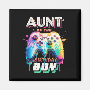 Aimant Tante De L'Anniversaire Garçon Correspondant Famil