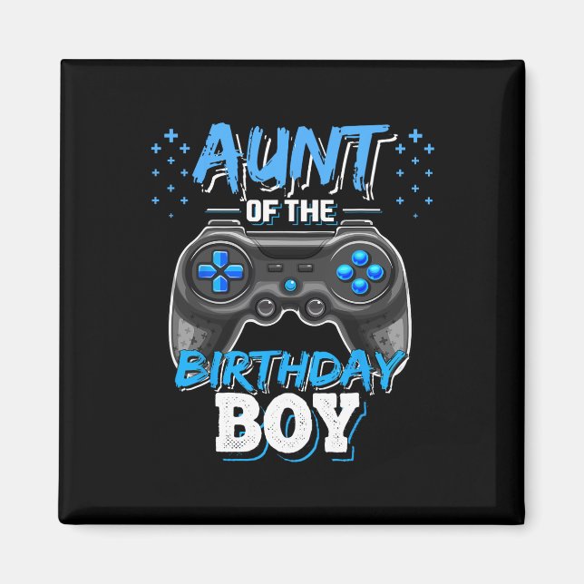 Aimant Tante De L'Anniversaire Garçon Correspondant Vidéo (Devant)