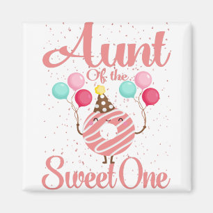 Aimant Tante De Sweet One Famille Correspondant 1Er Anniv