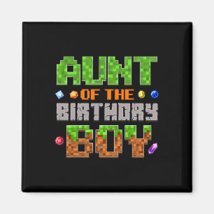 Aimant Tante du garçon d'anniversaire Vidéo Partie Joueur