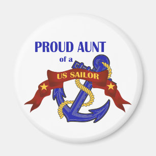 Aimant Tante fière d'un marin des USA
