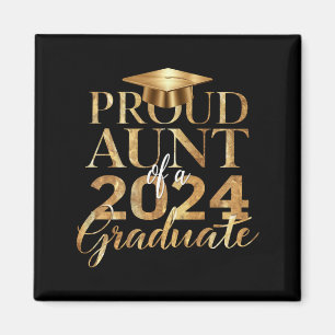 Aimant Tante fière d'une promotion de 2024 à la remise de