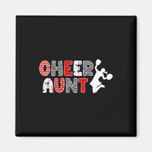 Aimant Tante pom-pom d'une tante meneuse de claque Tante 
