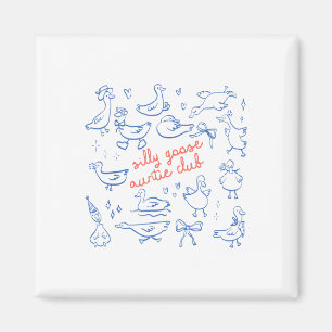 Aimant Tante Tante Silly Goose Fête des Mères Silly Goose
