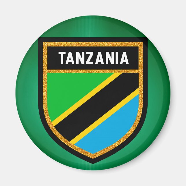 Aimant Tanzania Flag (Devant)