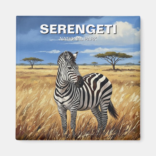Aimant Tanzanie Serengeti Parc national Zebra (Devant)
