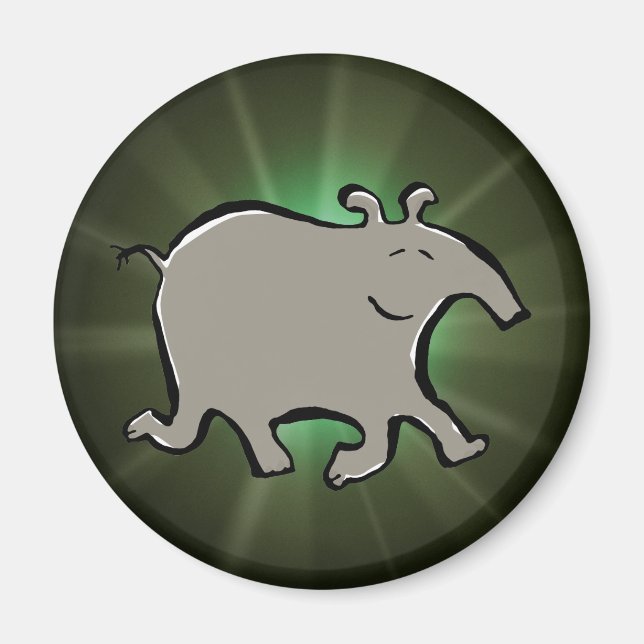 Aimant tapir joyeux (Devant)