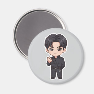 Aimant Tapis de Souris du Doigt en Forme de Cœur du Héros