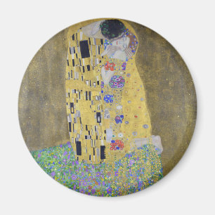 Aimant Tapisserie de l'amour : un baiser en or de Klimt