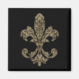 Aimant Tapisserie Fleur de lis 4