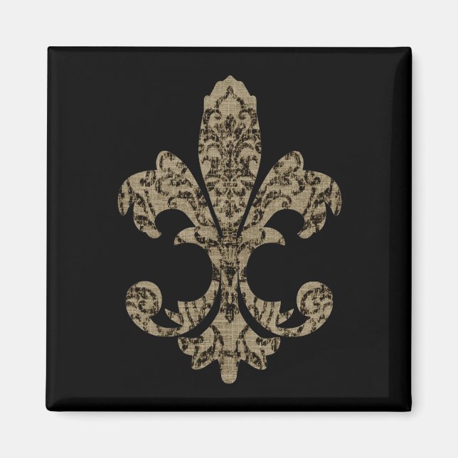 Aimant Tapisserie Fleur de lis 4 (Devant)