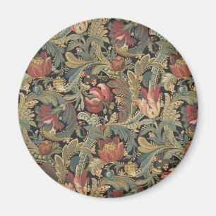 Aimant Tapisserie florale riche Brocade Antique Classique