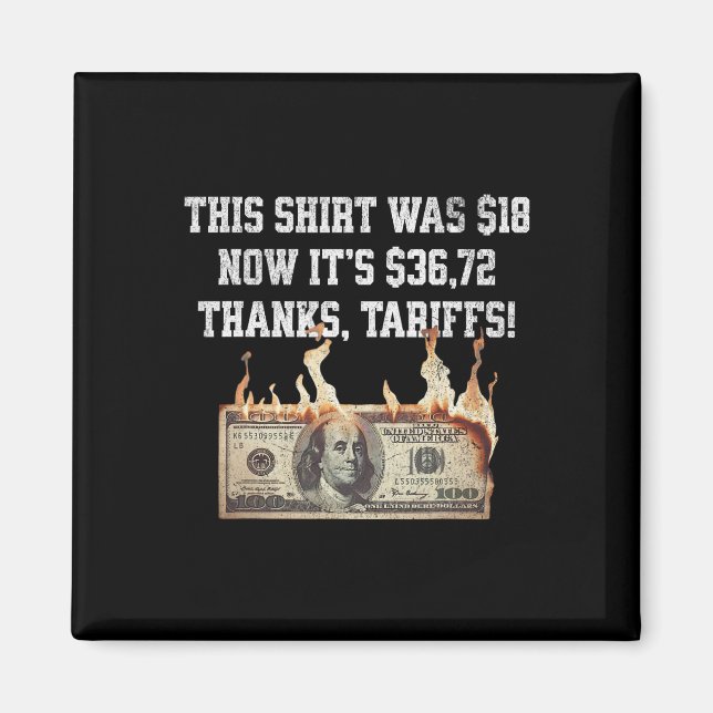 Aimant Tariffé ! Trump China Meme Tee - 104% Funny Tra (Devant)