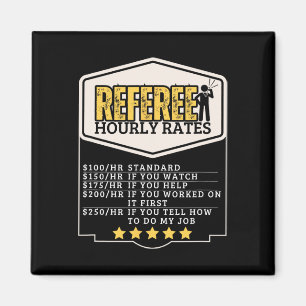 Aimant Tarifs horaires de l'arbitre Drôle d'arbitre
