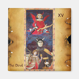 AIMANT TAROTS DE RENAISSANCE ANTIQUE 15 /LE DIABLE