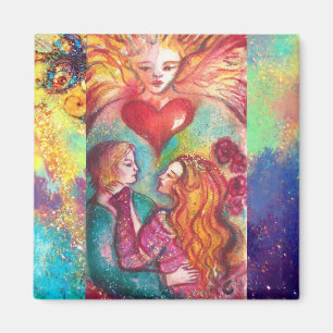 Aimant TAROTS PERDUS OMBRES, AMOUREUX Coeur de la Saint-V