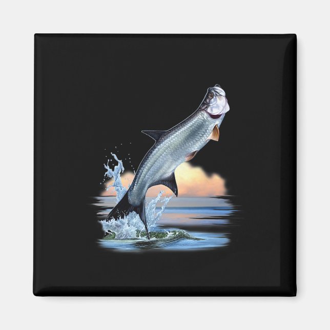 Aimant Tarpon Poisson Eau Douce Faune Chasse Pêche A (Devant)