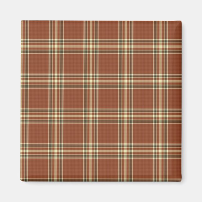 Aimant Tartan Brown (Devant)