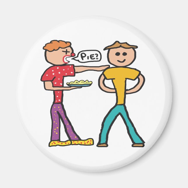 Aimant Tarte à la garde dans le visage (Devant)