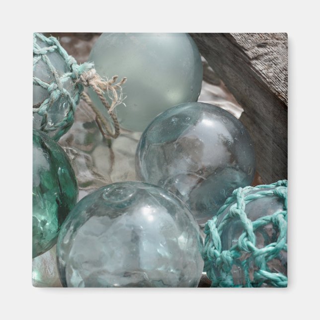 Aimant Tas de flotteurs de pêche en verre (Devant)