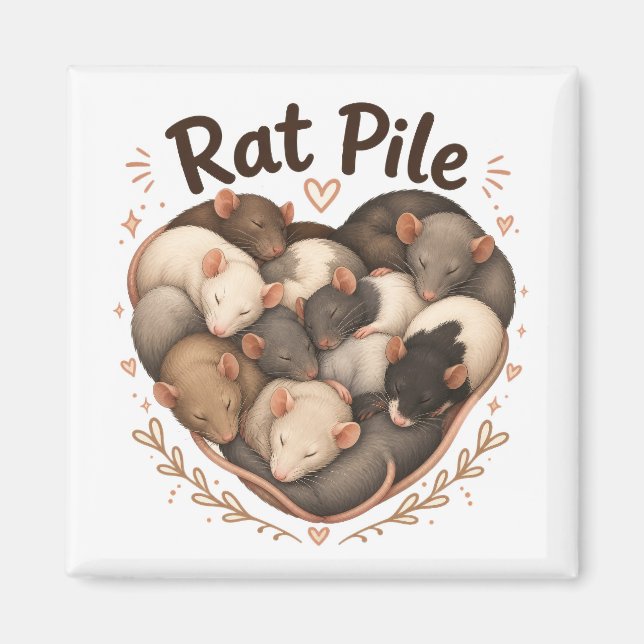 Aimant Tas de rats (Devant)