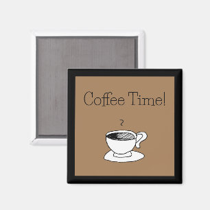 Aimant Tasse de café dessin animé Demi-tasse Mignon dessi