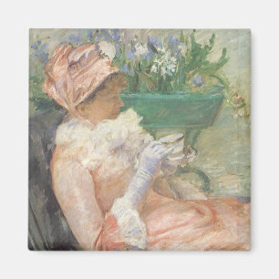 Aimant Tasse de thé de Mary Cassatt, impressionnisme Vint