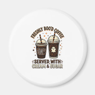 Aimant Tasse fantôme Halloween Café Fraîchement Infusé
