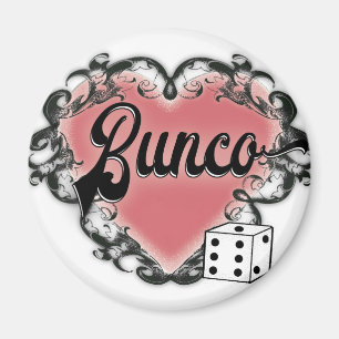 Aimant tatouage du coeur du bunco