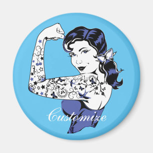 Aimant Tattoo Girl Arm Up Thunder_Cove