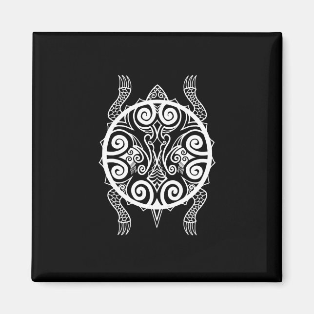 Aimant Tattoo Tiki Warrior Turtle (Devant)